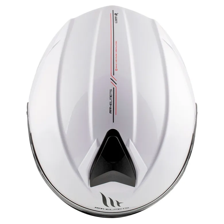 Kask szczękowy MT GENESIS SV SOLID GLOSS PEARL WHITE biały