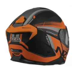 Kask szczękowy NZI COMBI 3 DUO DAILY BLACK ORANGE ANTRACITE MATT czarny pomarańczowy szary