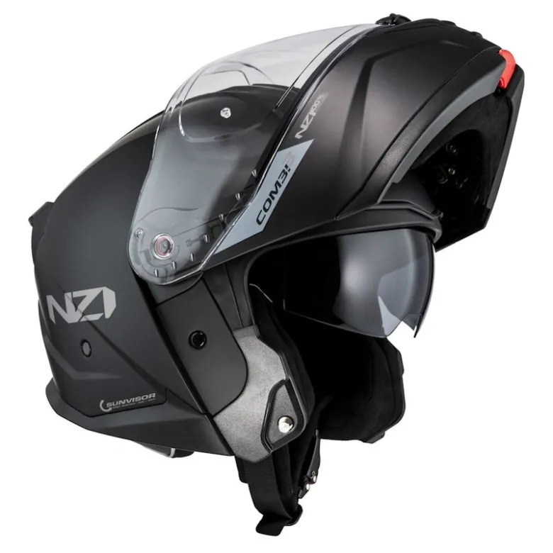 Kask szczękowy NZI COMBI 3 DUO MATT BLACK czarny mat