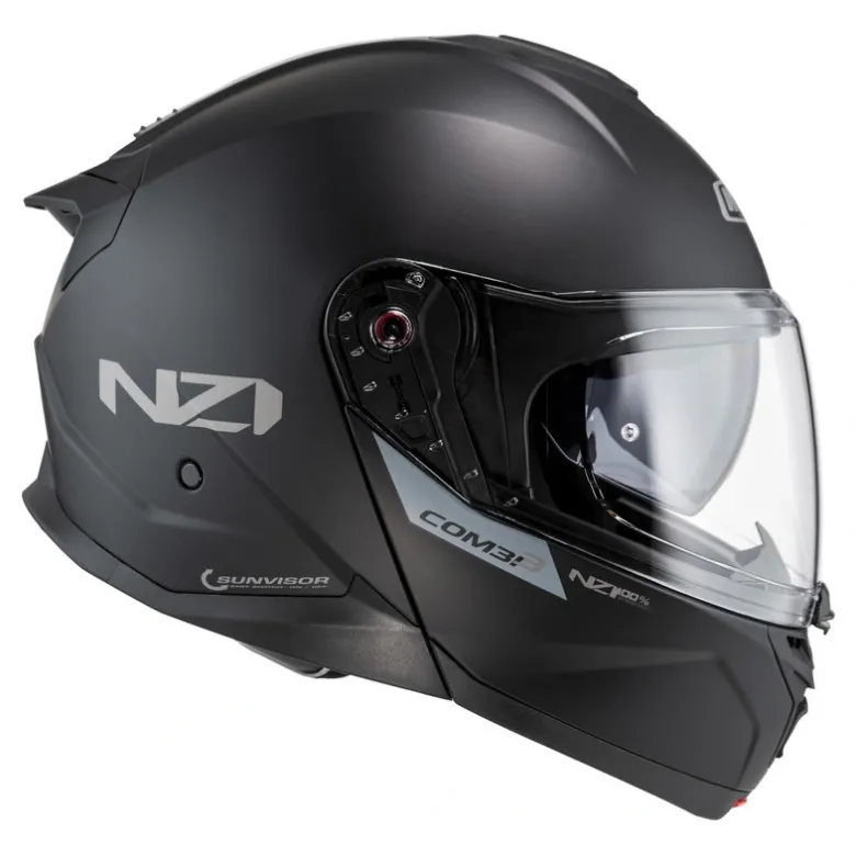 Kask szczękowy NZI COMBI 3 DUO MATT BLACK czarny mat