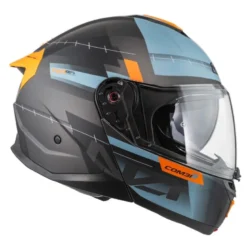 Kask szczękowy NZI COMBI 3 DUO METRIC ANTRACITE BLUE MATT szary niebieski