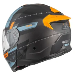 Kask szczękowy NZI COMBI 3 DUO METRIC ANTRACITE BLUE MATT szary niebieski