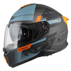 Kask szczękowy NZI COMBI 3 DUO METRIC ANTRACITE BLUE MATT szary niebieski