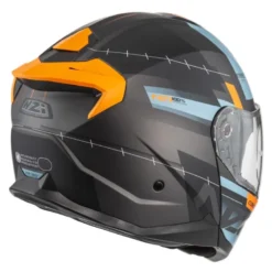 Kask szczękowy NZI COMBI 3 DUO METRIC ANTRACITE BLUE MATT szary niebieski
