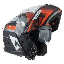 Kask szczękowy NZI COMBI 3 DUO METRIC BLACK RED MATT czarny czerwony