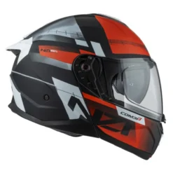 Kask szczękowy NZI COMBI 3 DUO METRIC BLACK RED MATT czarny czerwony