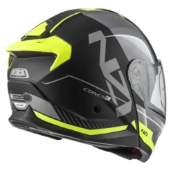 Kask szczękowy NZI COMBI 3 DUO ORBE BLACK ANTRACITE YELLOW MATT szary żółty