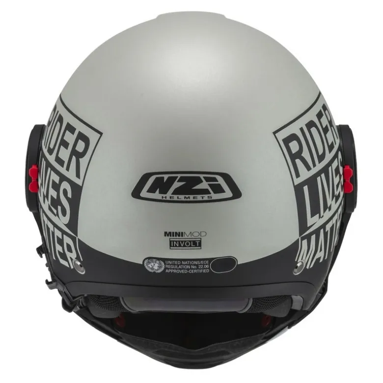 Kask szczękowy NZI MINIMOD INVOLT GREY BLACK GREY MATT szary czarny