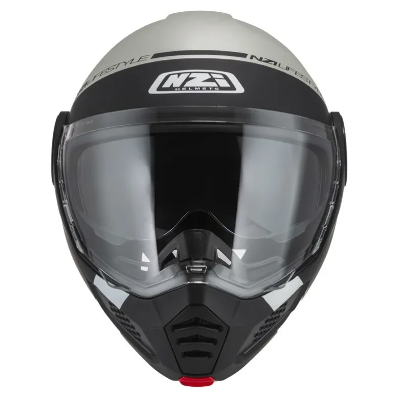 Kask szczękowy NZI MINIMOD INVOLT GREY BLACK GREY MATT szary czarny