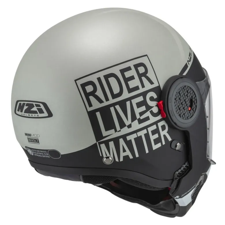 Kask szczękowy NZI MINIMOD INVOLT GREY BLACK GREY MATT szary czarny