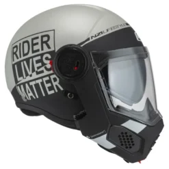 Kask szczękowy NZI MINIMOD INVOLT GREY BLACK GREY MATT szary czarny