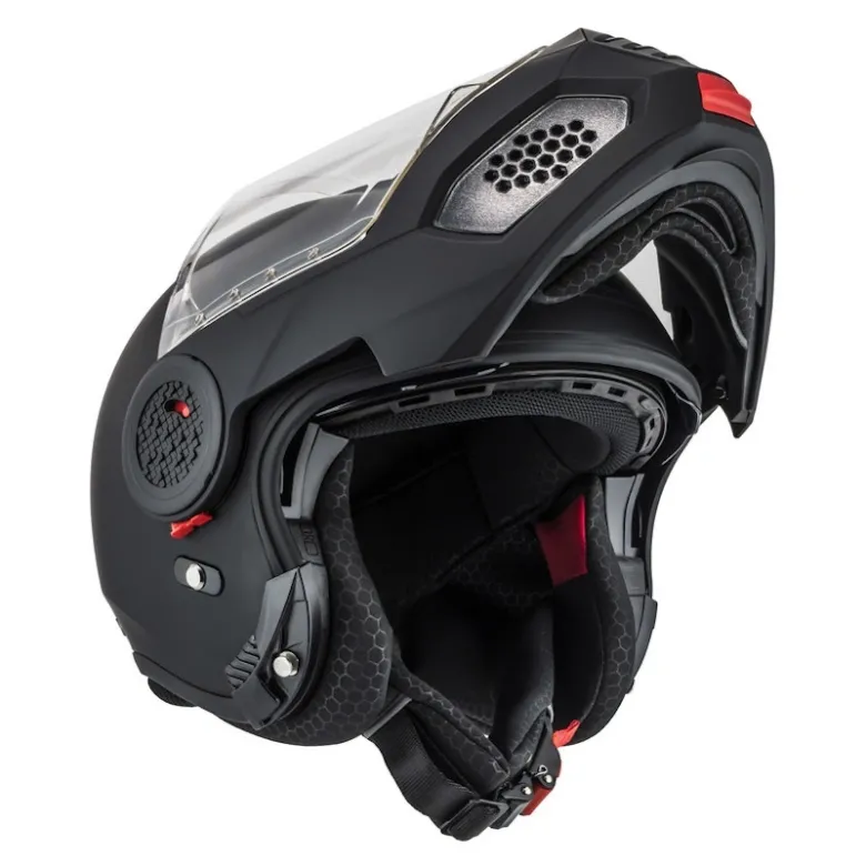 Kask szczękowy NZI MINIMOD MATT BLACK czarny mat