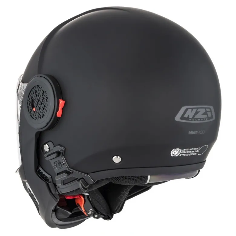 Kask szczękowy NZI MINIMOD MATT BLACK czarny mat