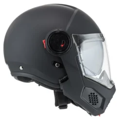 Kask szczękowy NZI MINIMOD MATT BLACK czarny mat