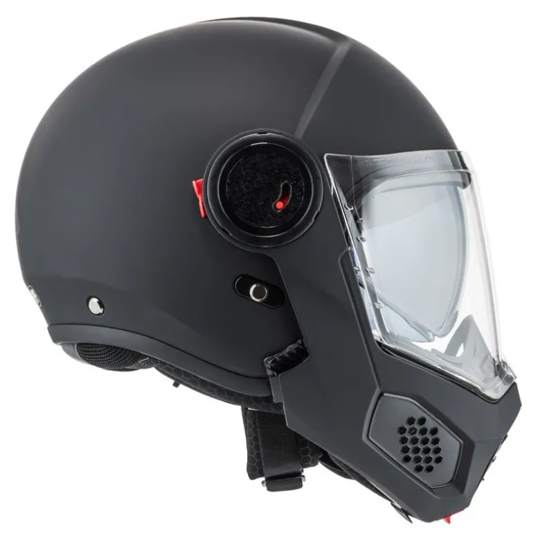 Kask szczękowy NZI MINIMOD MATT BLACK czarny mat