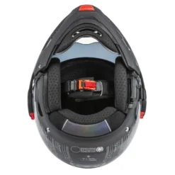 Kask szczękowy NZI MINIMOD META BLACK SILVER czarny srebrny