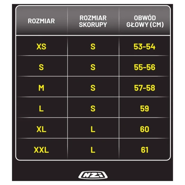 Kask szczękowy NZI MINIMOD META BLACK SILVER czarny srebrny