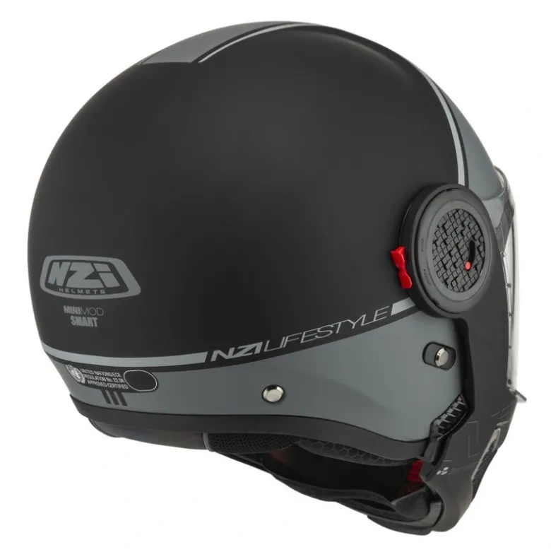 Kask szczękowy NZI MINIMOD SMART BLACK ANTRACITE MATT czarny szary