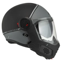 Kask szczękowy NZI MINIMOD SMART BLACK ANTRACITE MATT czarny szary