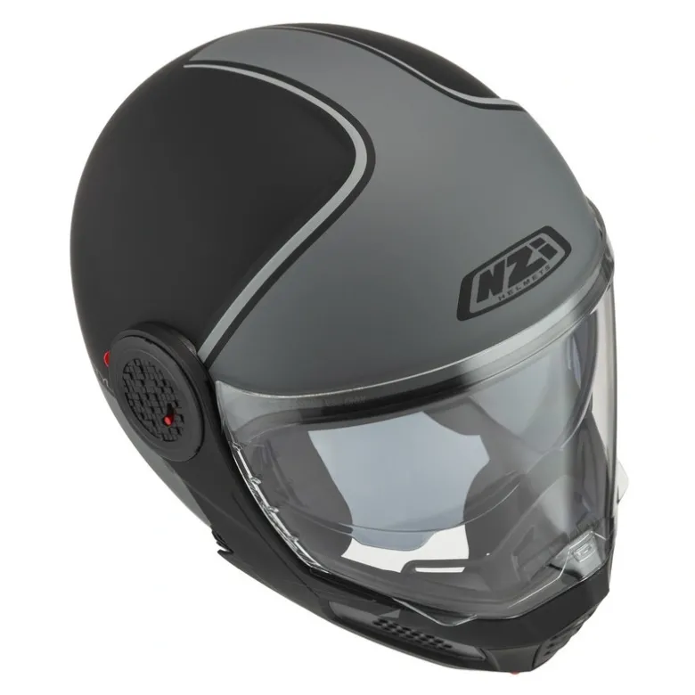 Kask szczękowy NZI MINIMOD SMART BLACK ANTRACITE MATT czarny szary