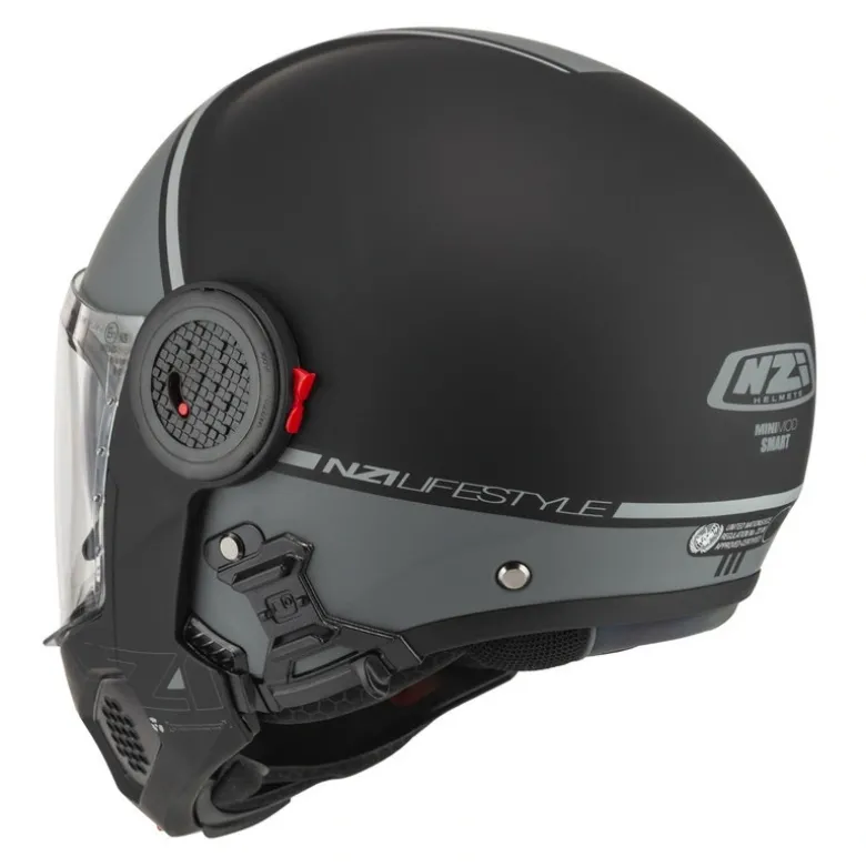 Kask szczękowy NZI MINIMOD SMART BLACK ANTRACITE MATT czarny szary