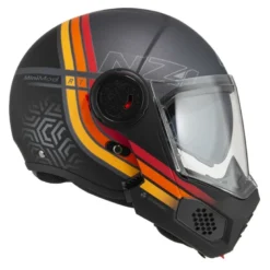 Kask szczękowy NZI MINIMOD WATSON BLACK ANTRACITE MATT szary czarny