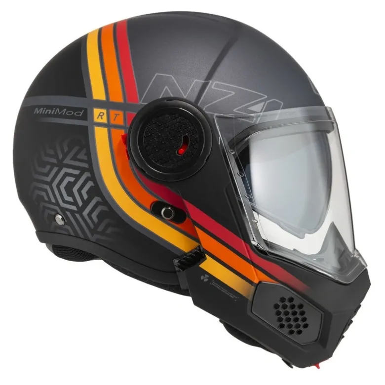 Kask szczękowy NZI MINIMOD WATSON BLACK ANTRACITE MATT szary czarny