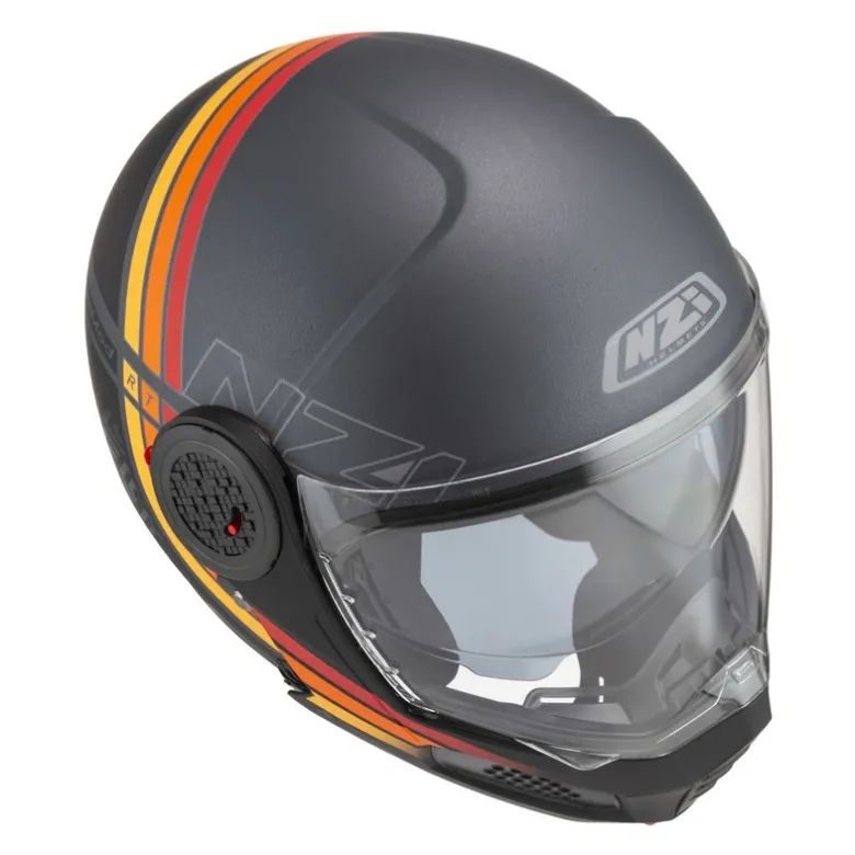 Kask szczękowy NZI MINIMOD WATSON BLACK ANTRACITE MATT szary czarny