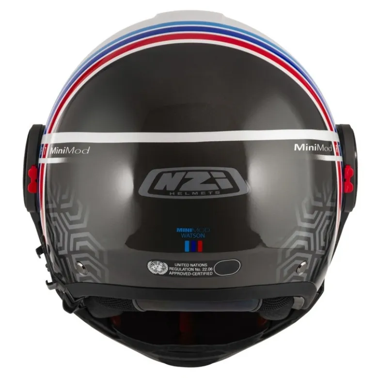 Kask szczękowy NZI MINIMOD WATSON WHITE BLACK POWER biały czarny