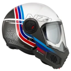 Kask szczękowy NZI MINIMOD WATSON WHITE BLACK POWER biały czarny