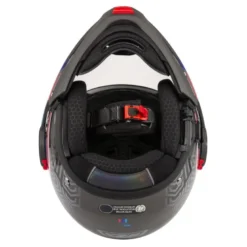 Kask szczękowy NZI MINIMOD WATSON WHITE BLACK POWER biały czarny