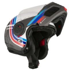Kask szczękowy NZI MINIMOD WATSON WHITE BLACK POWER biały czarny