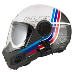 Kask szczękowy NZI MINIMOD WATSON WHITE BLACK POWER biały czarny
