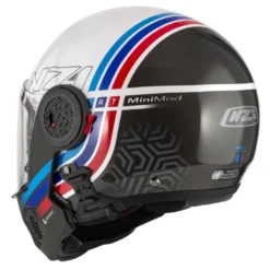 Kask szczękowy NZI MINIMOD WATSON WHITE BLACK POWER biały czarny