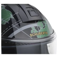 Kask szczękowy SCHUBERTH C5 ECE GLOBE GREEN zielony czarny