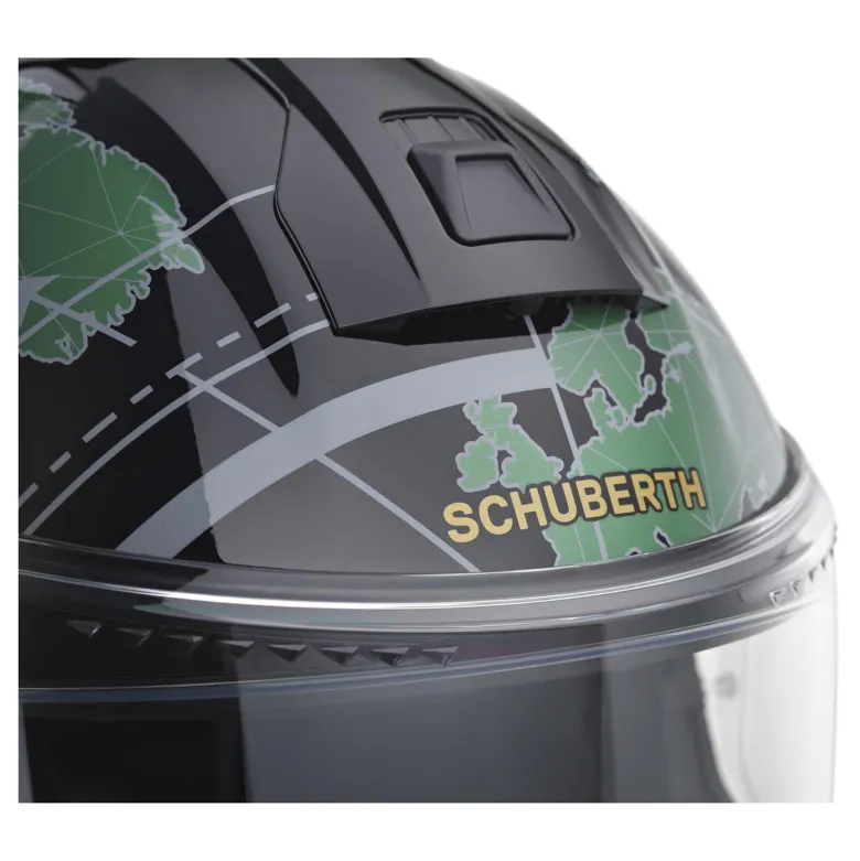 Kask szczękowy SCHUBERTH C5 ECE GLOBE GREEN zielony czarny