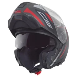 Kask szczękowy SCHUBERTH C5 ECE OMEGA ANTHRACITE czarny szary czerwony