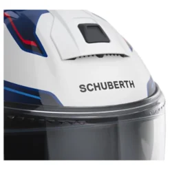 Kask szczękowy SCHUBERTH C5 ECE OMEGA WHITE niebieski biały czerwony czarny