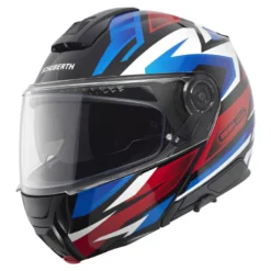 Kask szczękowy SCHUBERTH C5 ECE ZENITH BLUE biały niebieski czerwony