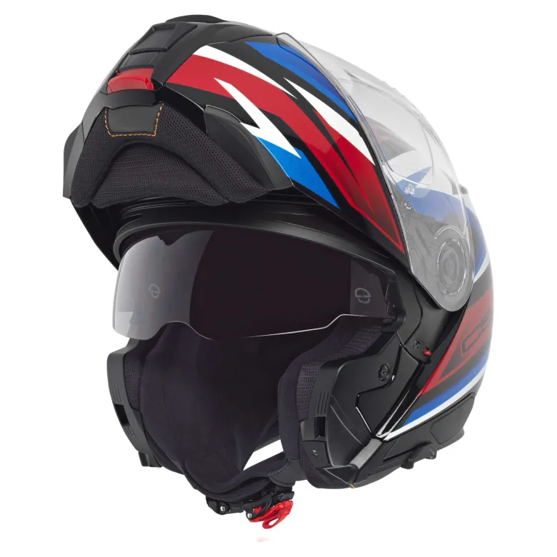 Kask szczękowy SCHUBERTH C5 ECE ZENITH BLUE biały niebieski czerwony