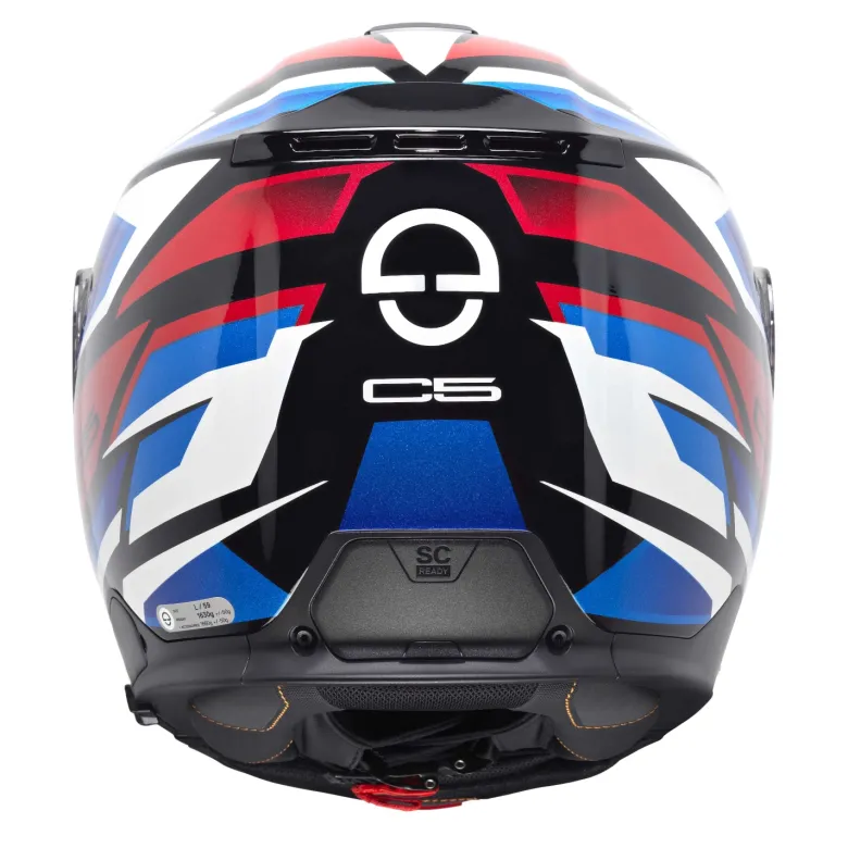 Kask szczękowy SCHUBERTH C5 ECE ZENITH BLUE biały niebieski czerwony