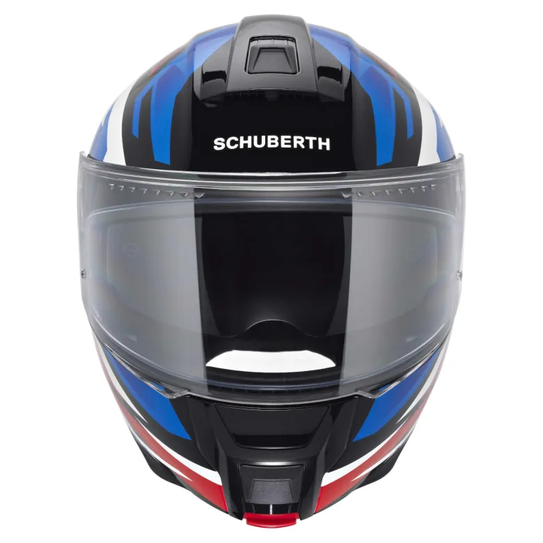 Kask szczękowy SCHUBERTH C5 ECE ZENITH BLUE biały niebieski czerwony
