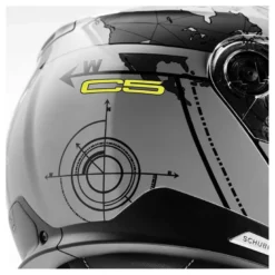 Kask szczękowy SCHUBERTH C5 ECE GLOBE GREY szary czarny żółty fluo