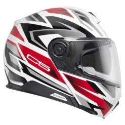 Kask szczękowy SCHUBERTH C5 ECE ZENITH RED biały czerwony czarny szary