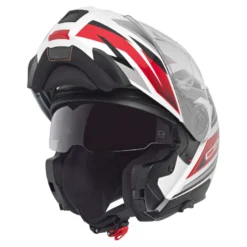 Kask szczękowy SCHUBERTH C5 ECE ZENITH RED biały czerwony czarny szary