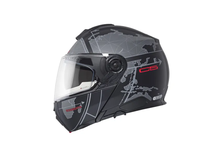 Kask szczękowy SCHUBERTH C5 ECE GLOBE BLACK czarny