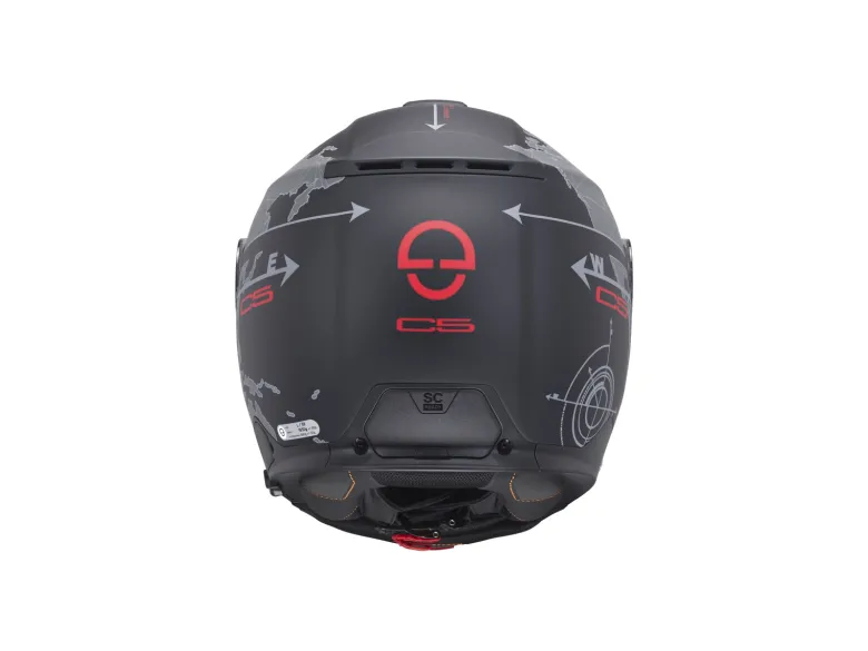 Kask szczękowy SCHUBERTH C5 ECE GLOBE BLACK czarny