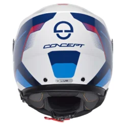 Kask szczękowy SCHUBERTH CONCEPT ECE TRACER BLUE biały niebieski czerwony