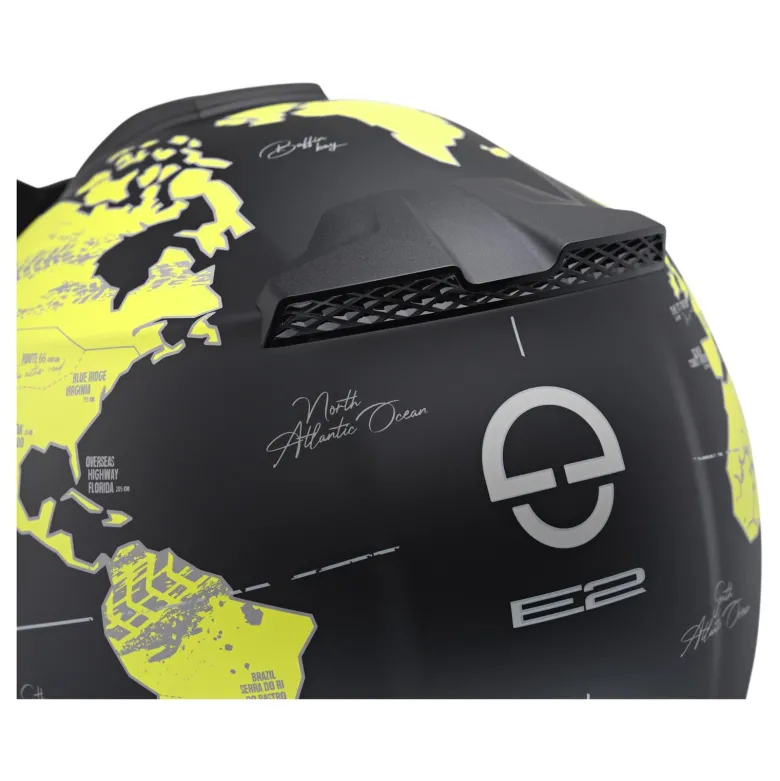 Kask szczękowy SCHUBERTH E2 ECE ATLAS YELLOW czarny żółty fluo