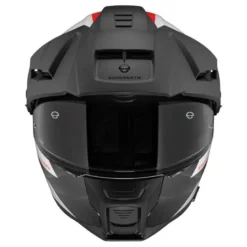 Kask szczękowy SCHUBERTH E2 ECE DEFENDER WHITE biały czerwony niebieski czarny